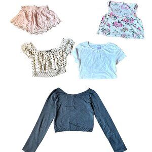 5 Assorted Style Crop Tops